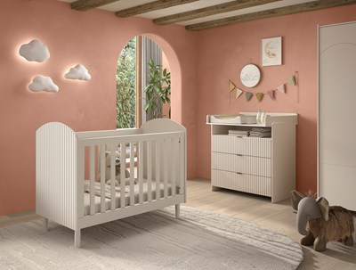 Chambres complètes-Combinaison de chambre d'enfant Lux 4-coloris clay-Vipack-mailleux-1