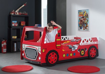 Lit enfant-CARBEDS FIRE TRUCK LIT 90 x 200 cm ROUGE-Vipack-mailleux-5