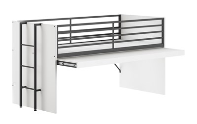 Chambres complètes-Combinaison de chambre d'enfant Sam blanc-Vipack-mailleux-4