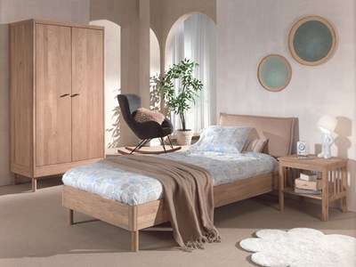 Chambres complètes-Combinaison de chambre d'enfant Forrest Oak 2-chêne-Vipack-mailleux-1