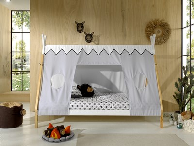 Chambres complètes-Combinaison de chambre d'enfant Tipi,Out Of Collection 2-Vipack-mailleux-1