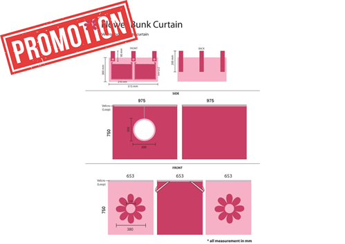 Textile-TEXTILES PINK FLOWER HOUSSE POUR LIT COMPACT PINOSCOTT-Vipack-mailleux-0