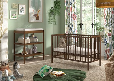 Chambres complètes-Combinaison de chambre d'enfant Dino noix-Vipack-mailleux-1