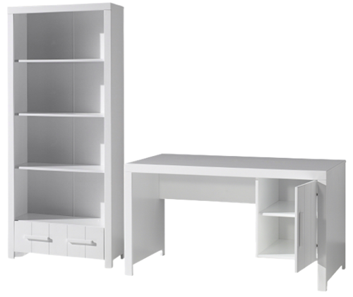 Chambres complètes-Combinaison de chambre d'enfant Erik 0-blanc de la collection erik-Vipack-mail-0