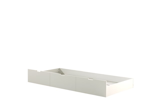 Lit tiroir-MARGRIT LIT GIGOGNE 90 x 190 cm BLANC-Vipack-mailleux-0