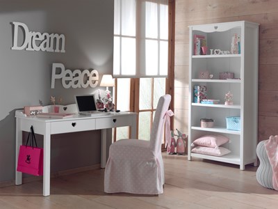 Chambres complètes-Combinaison de chambre d'enfant Amori 7-blanc-Vipack-mailleux-1