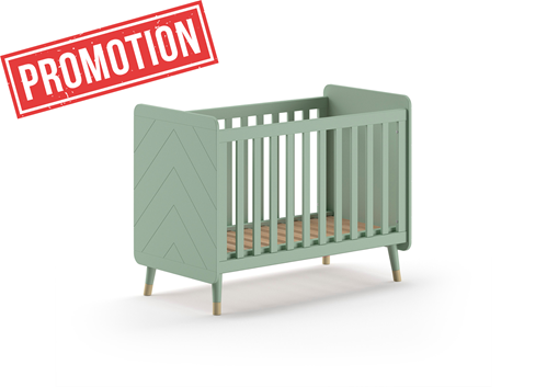 Lit bébé-BILLY LIT BÉBÉ 60 x 120 cm OLIVE GREEN-Vipack-mailleux-0
