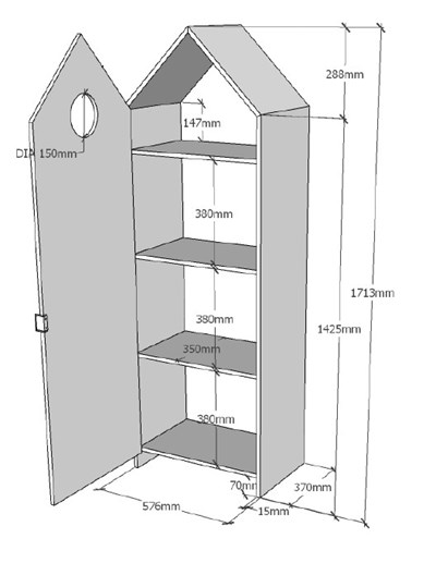Chambres complètes-Combinaison de chambre d'enfant Casami 1-Vipack-mailleux-2