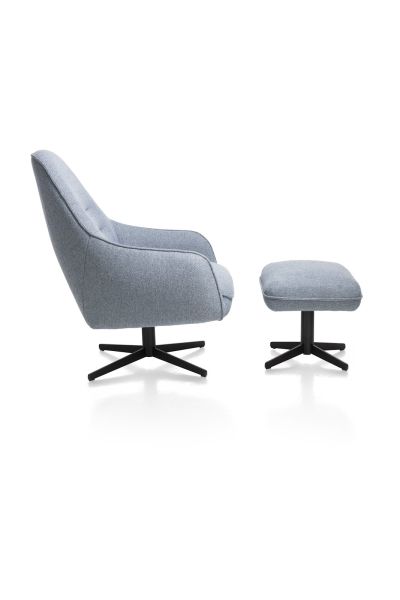 Fauteuils pivotants-Oviedo, pouf-Xooon-mailleux-5