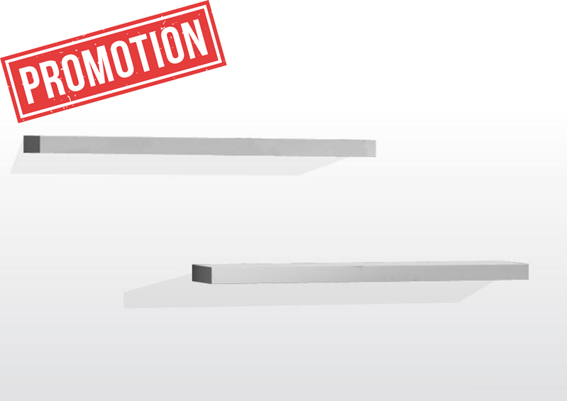 Tablette-LARA ÉTAGÈRE MURALE (2 PCS) BLANC-Vipack-mailleux-0