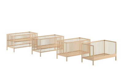 Chambres complètes-Combinaison de chambre d'enfant Dino naturel-Vipack-mailleux-5