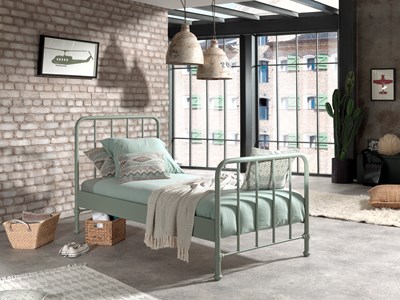 Lit enfant-BRONXX LIT 90 x 200 cm OLIVE GREEN-Vipack-mailleux-1