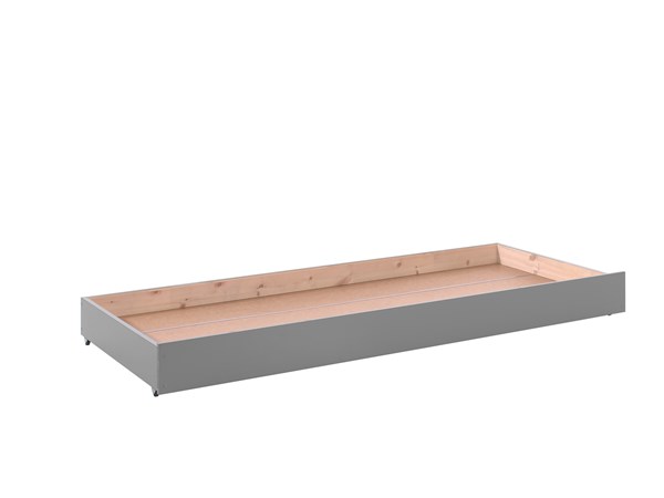 Lit tiroir-PINO LIT GIGOGNE 90 x 190 cm GRIS-Vipack-mailleux-0