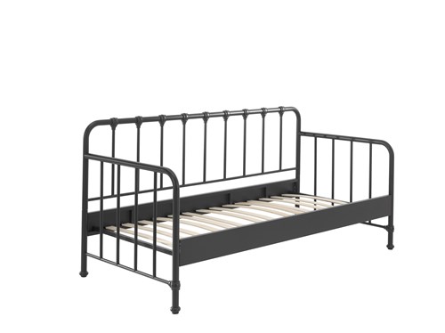 Lit enfant-BRONXX LIT CAPITAINE 90 x 200 cm NOIR-Vipack-mailleux-0