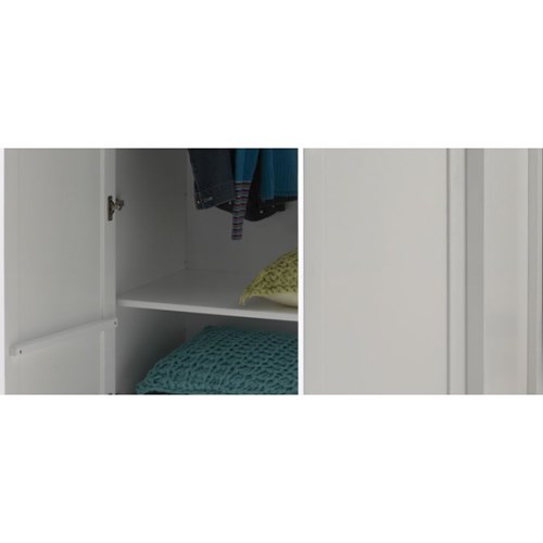Tablette-AMORI ARMOIRE 2 PORTES ÉTAGÈRE SUPPLÉMENTAIRE BLANC-Vipack-mailleux-0