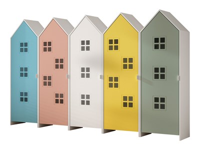Chambres complètes-Combinaison de chambre d'enfant Casami 5-Vipack-mailleux-3